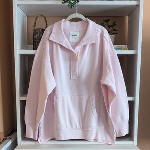 Aerie Vintage Popover Polo Sweatshirt